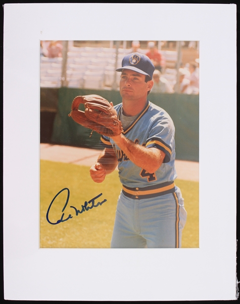 1980s Paul Molitor Milwaukee Brewers Signed 11" x 14" Matted Photo (JSA)