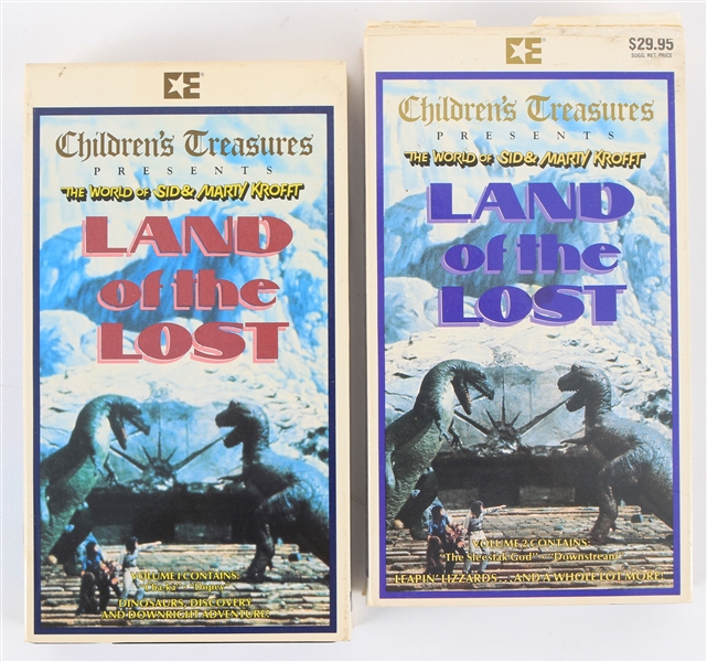1985 Land of the Lost VHS Tapes - Lot of 2