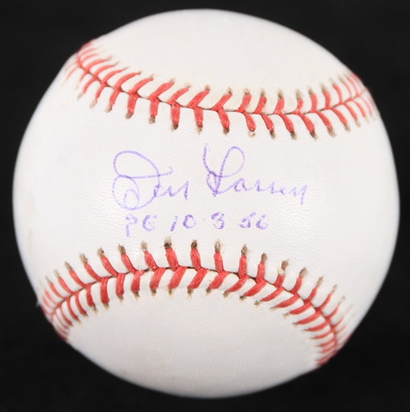 2000s Don Larsen New York Yankees Signed OML Selig Baseball (JSA)