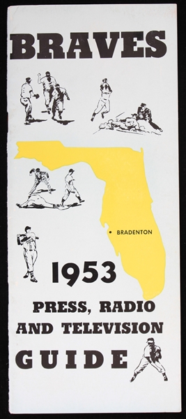 1953 Boston Braves Press Radio and Television Guide 