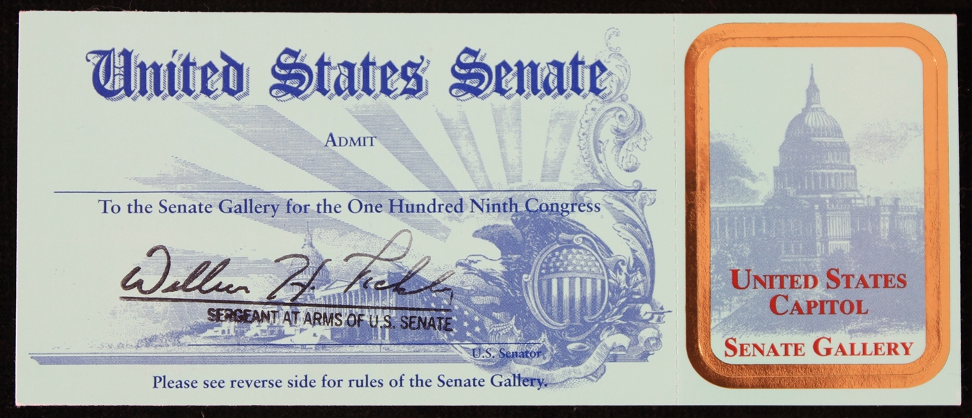 2003-07 United States Senate Gallery Pass