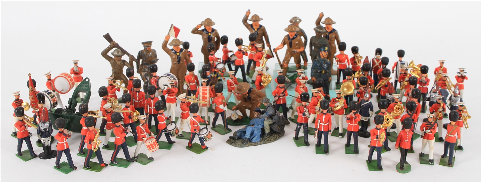 1950s-80s Marching Band & Military Figure Collection - Lot of 90