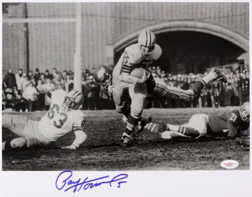 1956 Paul Hornung Notre Dame, Green Bay Packers Signed LE 11x14 B&W Photo *JSA*