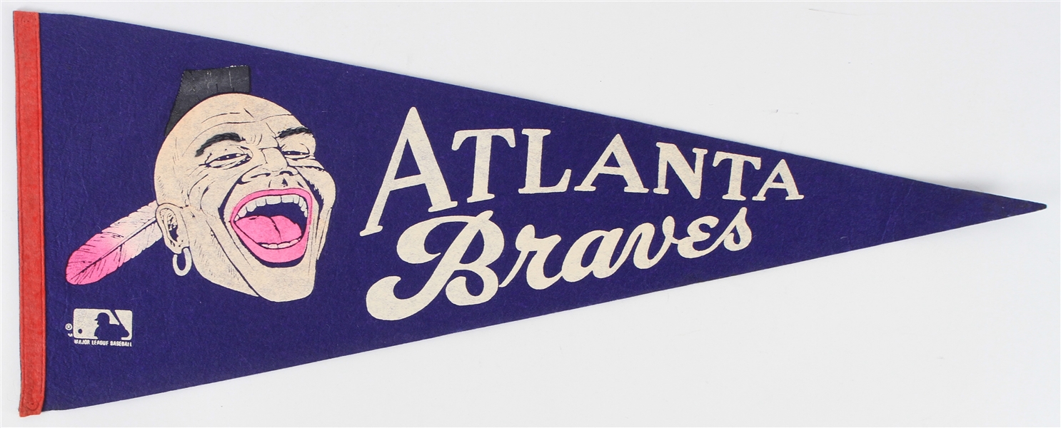 1960s Atlanta Braves Full Size Pennant 