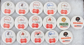1983 Green Bay Packers, Chicago Bears and more Miller High Life 2 1/4" Pinback Buttons (Lot of 16)