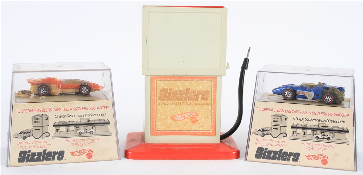 1969 Hot Wheels Sizzlers by Mattel w/ Juice Machine (Lot of 3)