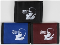 1982 Michael Jackson Thriller 3.5" x 5" Original Onsite Concert Velcro Wallets (Lot of 3)