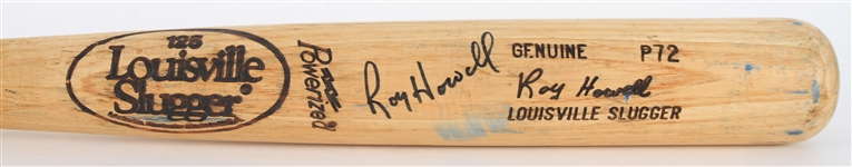 1983-84 Roy Howell Milwaukee Brewers Signed Louisville Slugger Professional Model Game Used Bat (MEARS LOA/*JSA*)