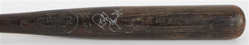 1986-89 Robin Yount Milwaukee Brewers Signed Louisville Slugger Professional Model Bat (MEARS LOA/JSA)