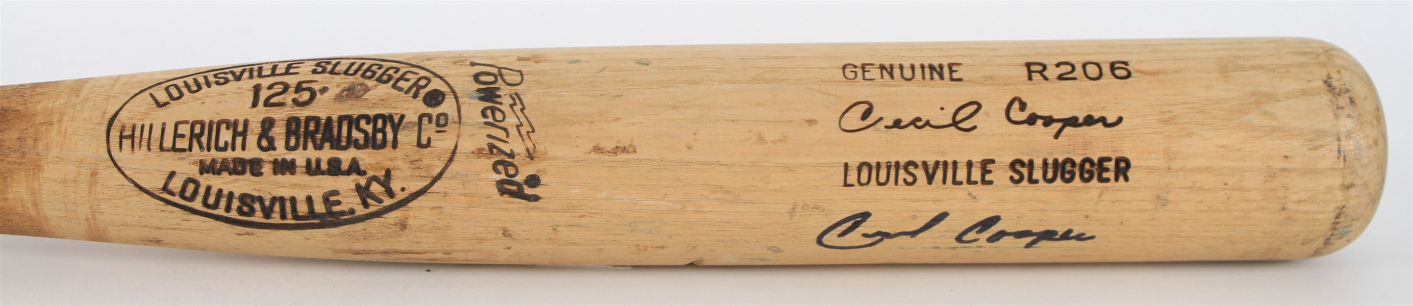 1977-79 Cecil Cooper Milwaukee Brewers Signed H&B Louisville Slugger Professional Model Game Used Bat (MEARS LOA/JSA)