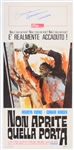 1975 Gunnar Hansen Texas Chainsaw Massacre Signed 13" x 28" Italian Poster (JSA)