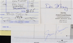 1976-78 Milwaukee Brewers Signed Travel Receipts Including Robin Yount, Bud Selig, Don Money, and more (Lot of 13)