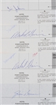 1976-78 Milwaukee Brewers Signed Travel Receipts Including Robin Yount, Bud Selig, Don Money, and more (Lot of 13)