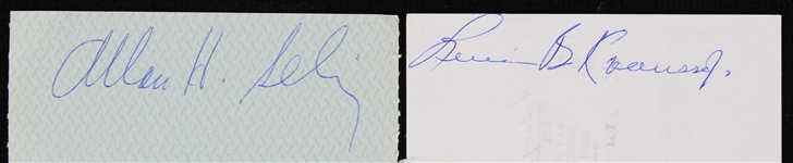 1970 Lewis Krausse and Bud Selig Milwaukee Brewers Signed Checks (Lot of 2)