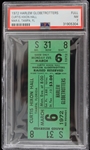 1972 Harlem Globetrotters Curtis Hixon Hall Full Ticket (PSA NM 7)
