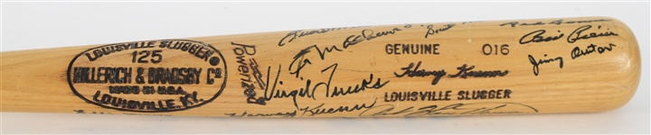 1945 World Series Champion Detroit Tigers Multi Signed Harvey Kuenn H&B Louisville Slugger Professional Model Bat w/ 16 Signatures Including Roy Cullenbine, Eddie Mayo & More (MEARS LOA/JSA)