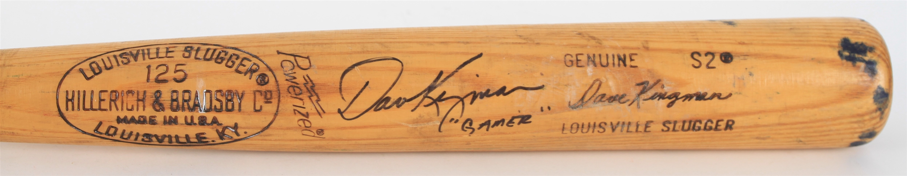 1977 Dave Kingman Mets/Padres Signed H&B Louisville Slugger Professional Model Game Used Bat (MEARS A9/JSA)