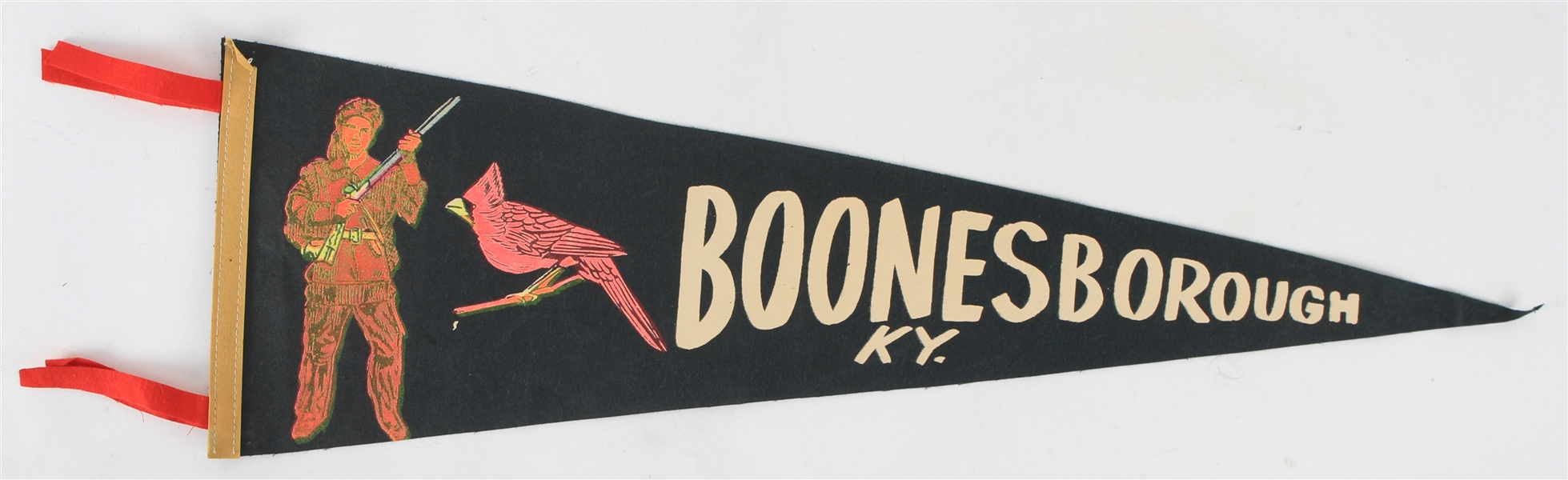 1950s Daniel Boone Vintage Boonesborough KY 26" Pennant 