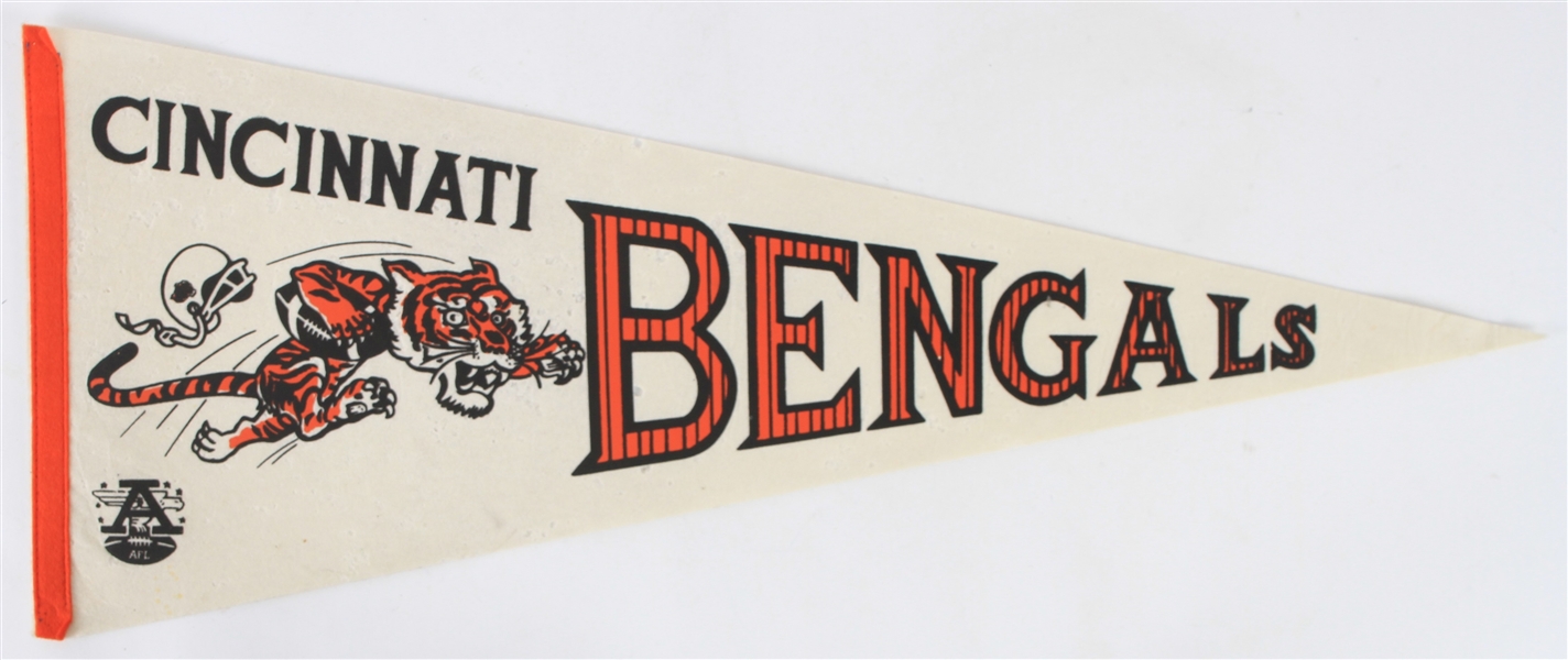 1960s Cincinnati Bengals Full Size Pennant 