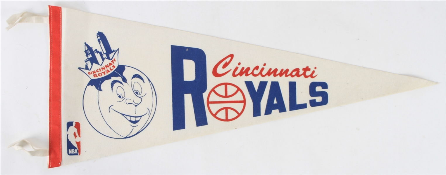 1960s Cincinnati Royals Full Size Pennant 