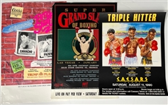 1980's-90's Boxing Posters - Lot of 10 w/ Julio Cesar Chavez, Hector Macho Camacho, Ray Boom Boom Mancini & More