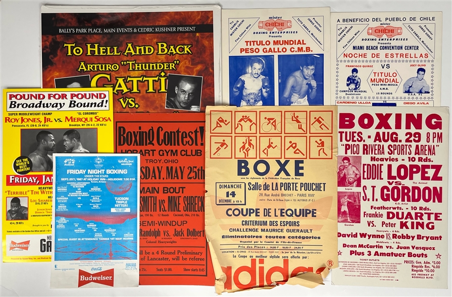1980s-90s Boxing Posters - Lot of 21 w/ Roy Jones Jr., Arturo Gatti, Micky Ward, Sugar Shane Mosley & More