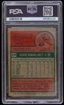 1975 George Brett Kansas City Royals Topps #228 Trading Card (PSA NM 7)