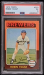 1975 Robin Yount Milwaukee Brewers Topps #223 Trading Card (PSA EX 5)