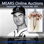 1956 Bob Buhl Milwaukee Braves Signed Game Worn Home Jersey (MEARS A10/JSA)