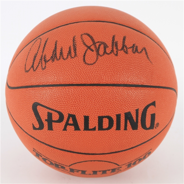 1980s Karrem Abdul Jabbar Los Angeles Lakers Signed Basketball (JSA)