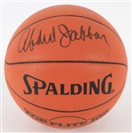 1980s Karrem Abdul Jabbar Los Angeles Lakers Signed Basketball (JSA)