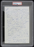 1960s Earl Louis "Curly" Lambeau Hand-Written & Signed Letter (PSA/DNA Slabbed)