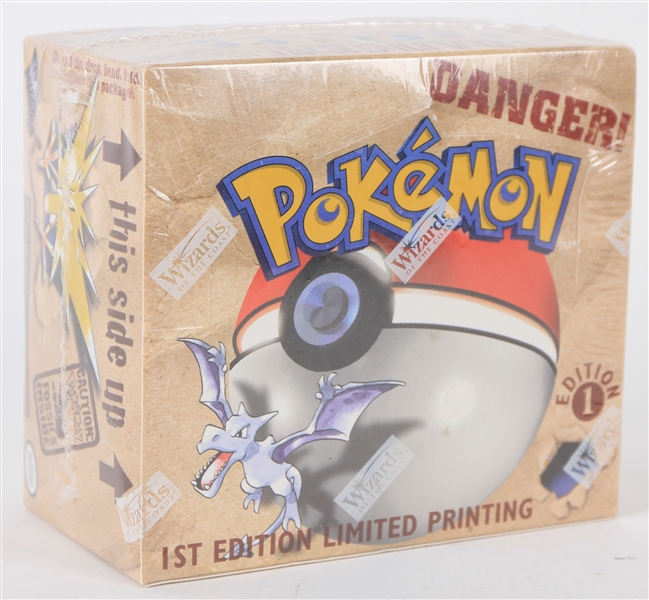 1999 Pokemon First Edition Fossil Booster Box Original Seal 