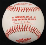 1982 St. Louis Cardinals Milwaukee Brewers Official Bowie Kuhn World Series Baseball (MEARS LOA)