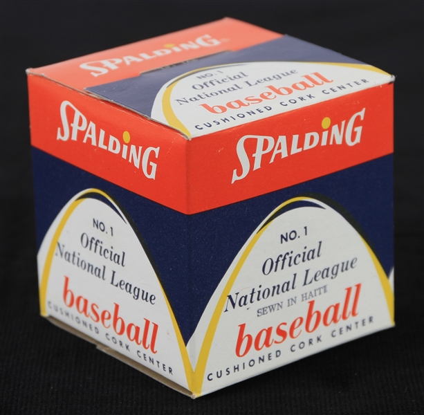 1970-76 Spalding Official National League Charles Feeney Baseball Box Only