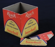 1960-69 Reach Official American League Joe Cronin Baseball Box