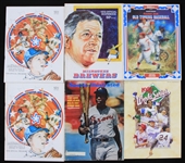 1960-87 Atlanta Braves Milwaukee Brewers Baseball Publications - Lot of 14 w/ All Star Games, World Series, Hank Aaron & More