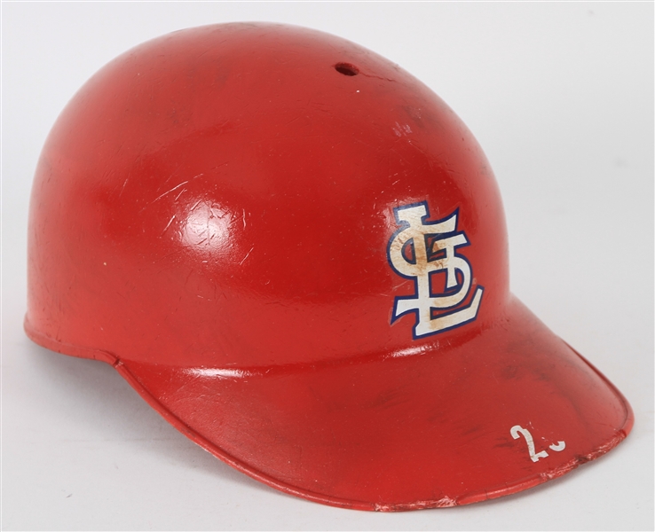 1960s-70s St. Louis Cardinals Game Worn Batting Helmet (MEARS LOA)