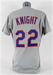 1985 Ray Knight New York Mets Signed Game Worn Road Uniform (MEARS A10/JSA)