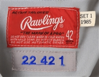 1985 Ray Knight New York Mets Signed Game Worn Road Uniform (MEARS A10/JSA)