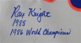 1985 Ray Knight New York Mets Signed Game Worn Road Uniform (MEARS A10/JSA)