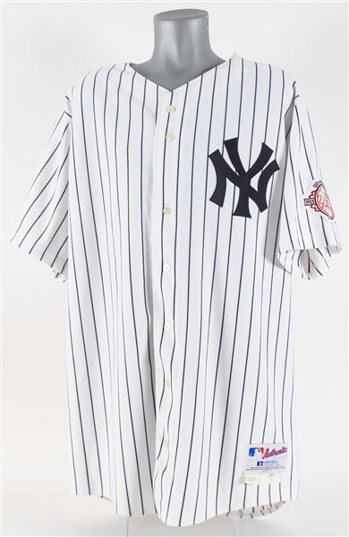 2003 David Wells New York Yankees Signed Home Jersey (MEARS LOA/Brian Schneider LOA & PSA/DNA)