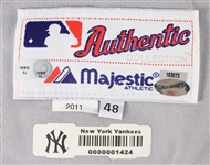 2011 (September 1) Robinson Cano New York Yankees Game Worn Road Jersey (MEARS A10/MLB Hologram/Steiner)