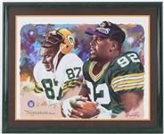 1997 Willie Davis & Reggie White Green Bay Packers The Signature Series Signed 26x32 Framed Artist Proof (JSA)