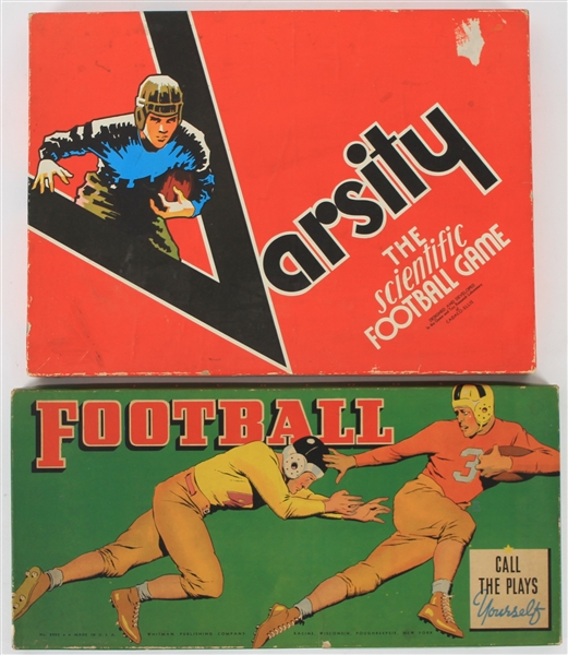 1941 & 1950 Football Whitman Publishing Co. and Varsity The Scientific Football Game Cadaco Ellis 
