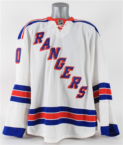 2016 Chris Kreider New York Rangers Playoffs Round One Game Worn Road Jersey (MEARS A10/Steiner)
