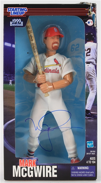 1999 Mark McGwire St. Louis Cardinals Signed MIB 12" Starting Lineup Poseable Action Figure (JSA) 