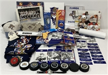 2000s NHL All Star Weekend 6ft Banner, Hockey Pucks, Posters and more (Lot of 60+)