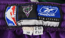 2001-06 Michael Redd Milwaukee Bucks Game Worn Road Uniform Shorts (MEARS LOA)