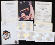 1970s-2000s Muhammad Ali World Heavyweight Champion Memorabilia Collection - Lot of 10 w/ The Greatest Book, Discs & More